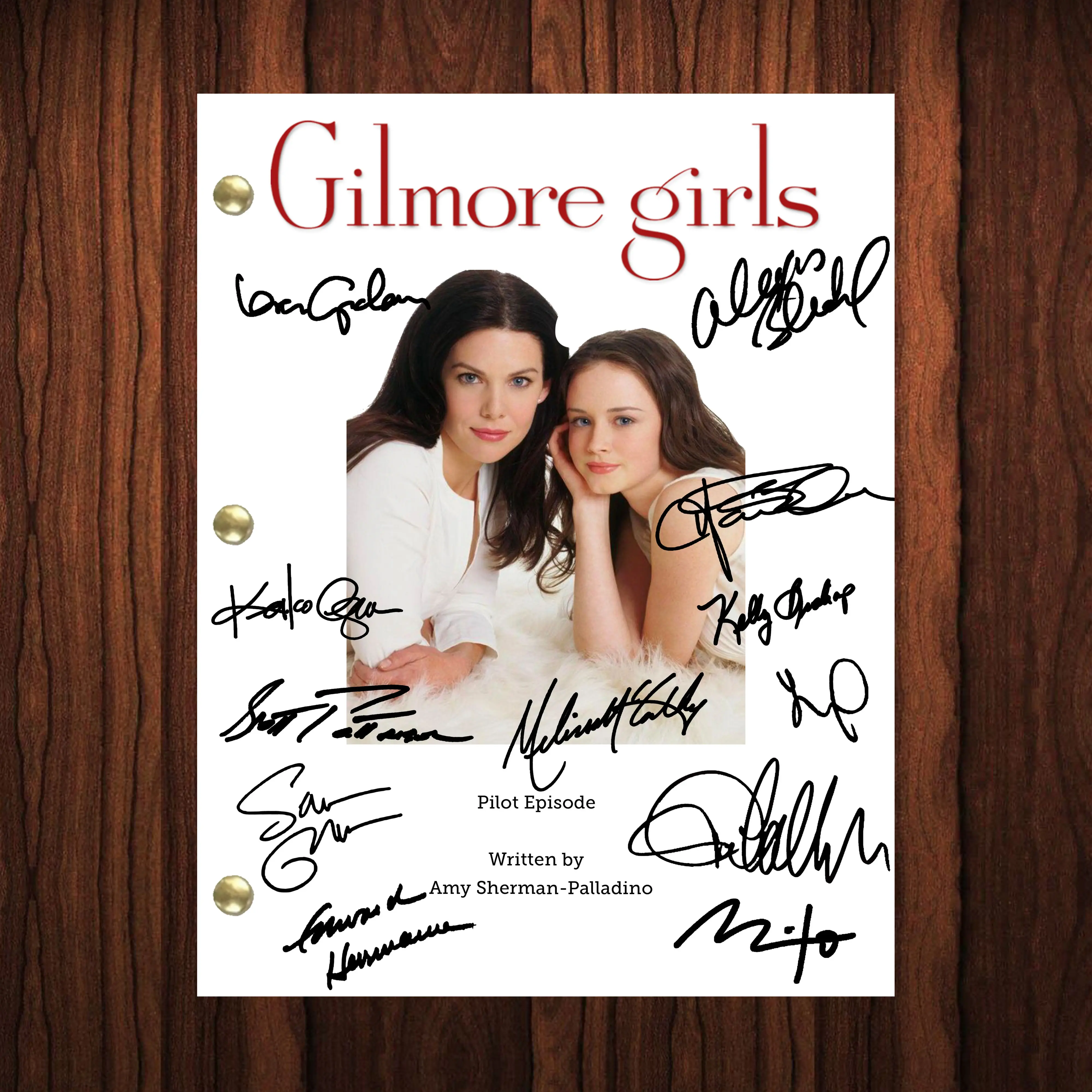 Gilmore Girls Signed Autographed Script Full Screenplay Full Script Reprint Pilot Episode