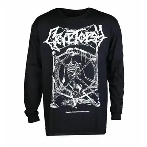 Cryptopsy Men's Long Sleeve T-Shirt - Bound Graphic Tee - Black Metal Band Shirt by INDIEMERCH