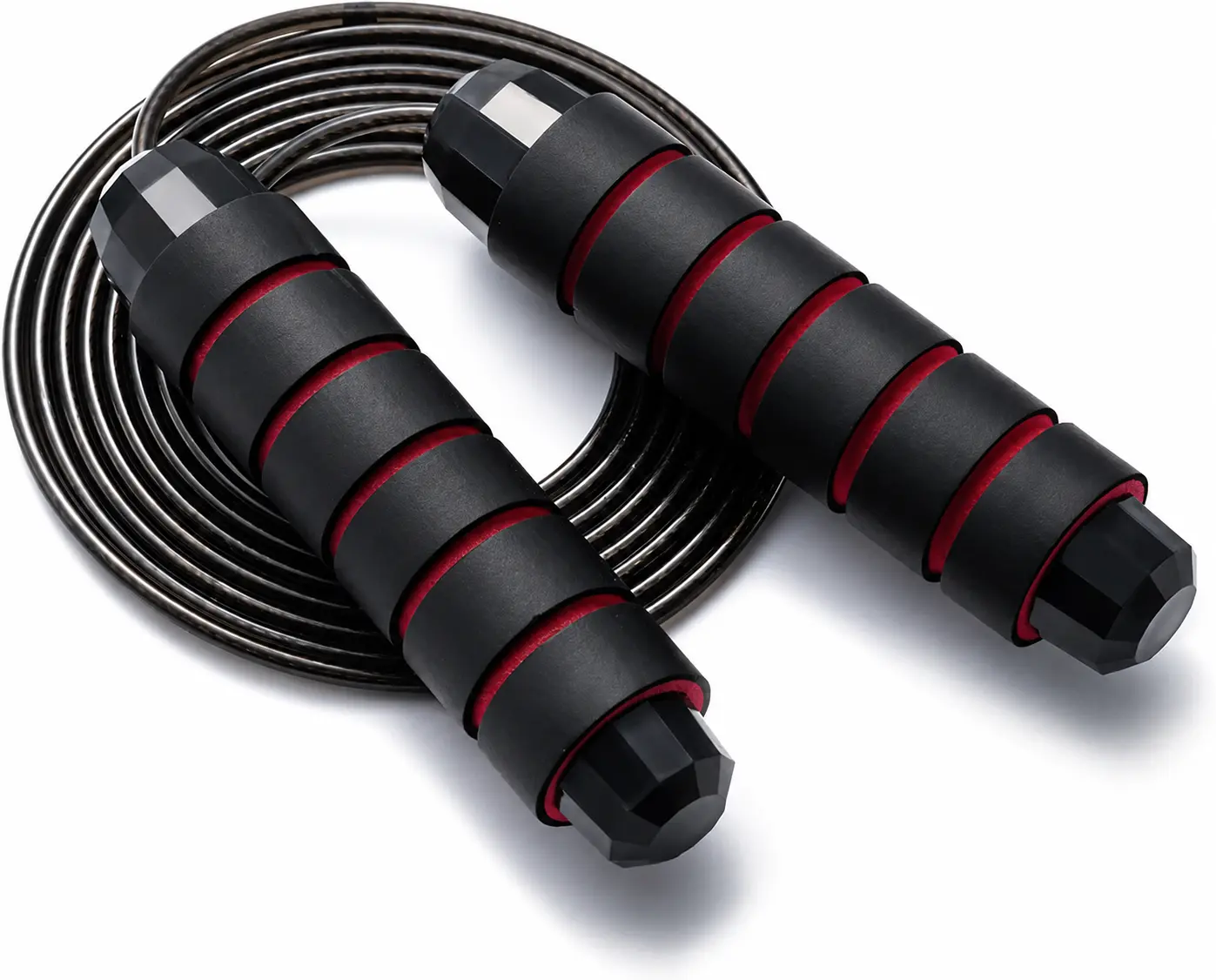 VIQTTA Adjustable Speed Skipping Rope - Foam Handle, Tangle-Free, Smooth Rotation Fitness Equipment for Home Workout (110cm)