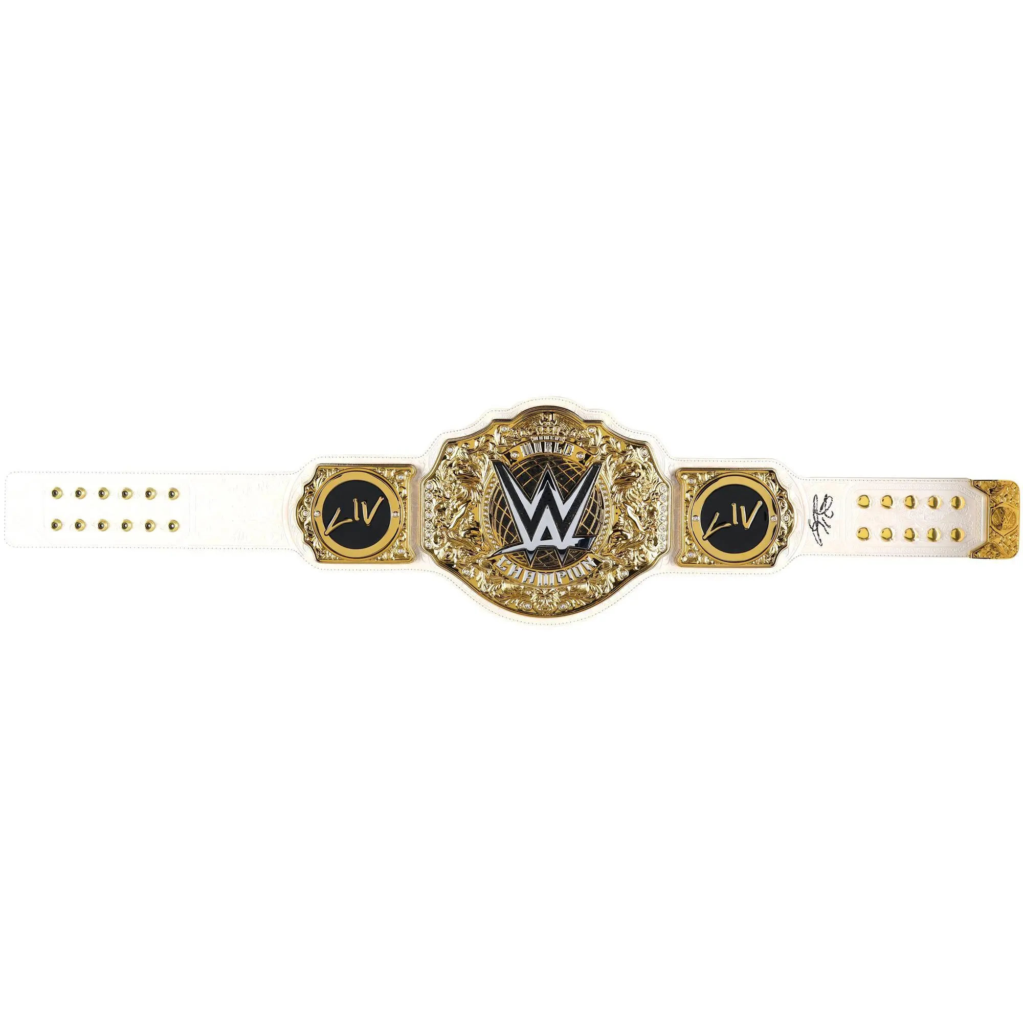 Liv Morgan WWE Autographed Women's World Championship Replica Title Belt with Talent Side Plates - Fanatics Authentic Certified