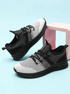 Men's Fashionable Breathable Lightweight Mesh Sneakers, Casual Comfortable Running Shoes, Male All-match Round Toe Sports Shoes for Daily Wear