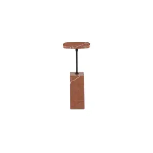 Caro Side Table Rosso Alicante Marble