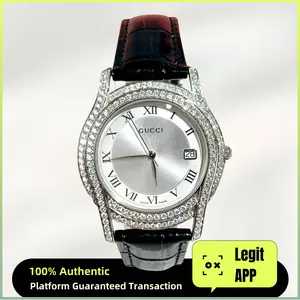 Gucci Quartz Stainless Steel Watch 35mm Silver&White Dial Diamond 21015784