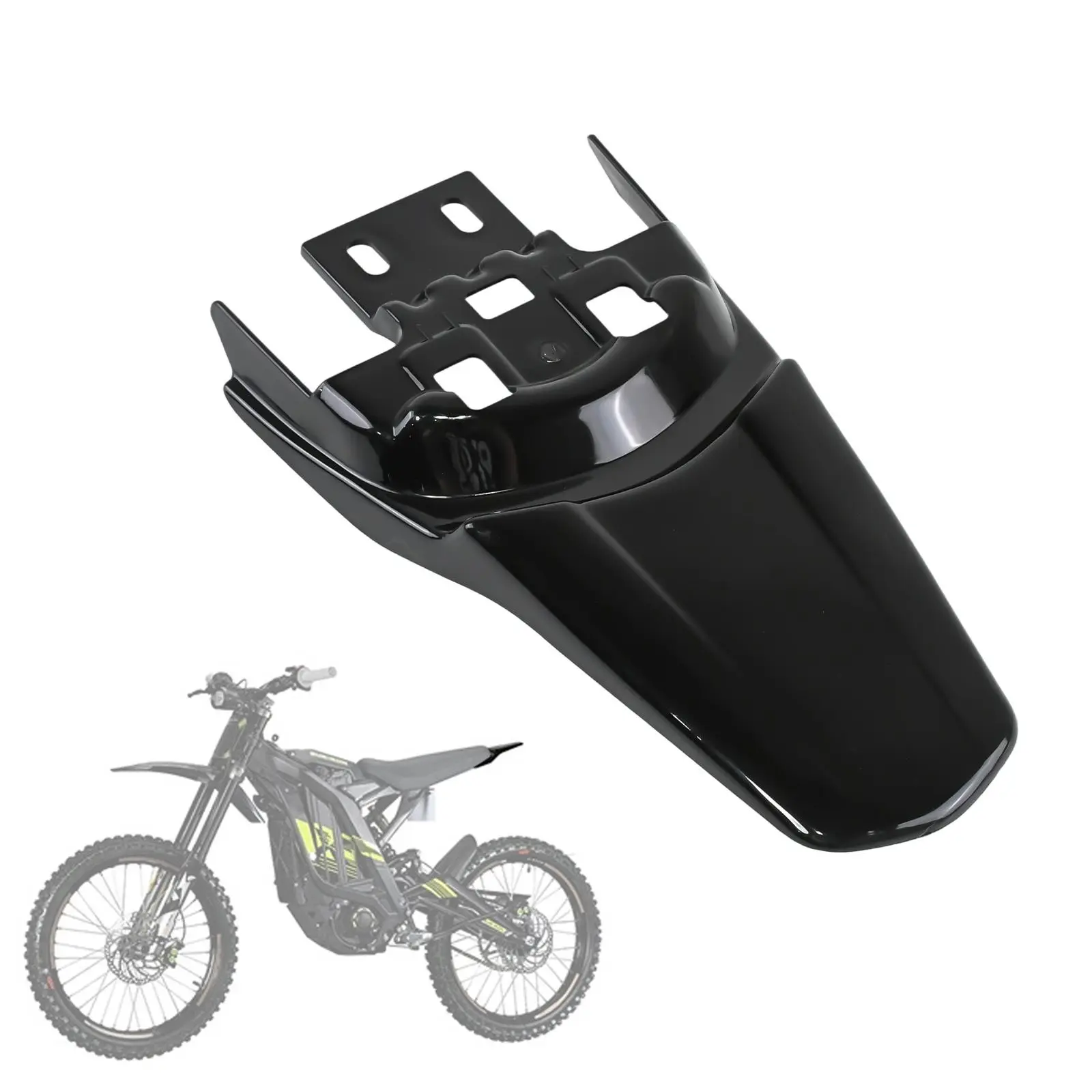 Dirt Bike Rear Fender Protector for Surron Light Bee X S LBX Motorcycle Back Mud Guard Fender for Segway X160 X260 Electric Dirt Bike Accessories Back Mud Guard Easy Installation Durable Part for Commute Trail Off-Road