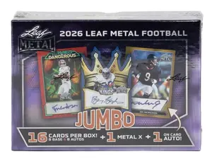 2026 Leaf Metal Football Jumbo Hobby Box