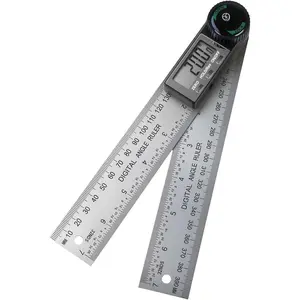 Digital Angle Finder Tool, Protractor Stainless Steel 7inch/200mm, Angle Gauge Woodworking Tool for Carpenter Construction Diy Measuring, 2