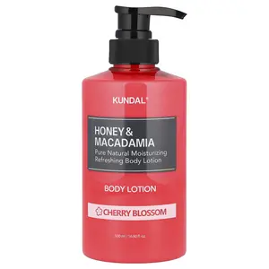 Kundal Honey & Macadamia, Body Lotion, Cherry Blossom, 16.9 fl oz (500 ml)