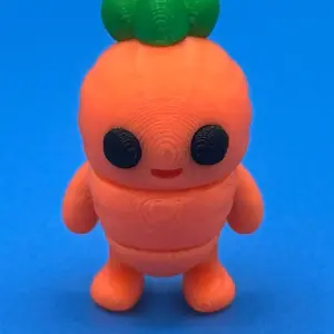 Zou3d Articulating Fidget 3D Printed Carrots for Sensory Stimulation and Relaxation - Unique Interactive Toy with Detailed Design