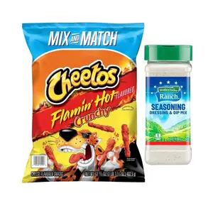 Huge Hot Cheetos Bag & Hidden Valley Ranch Seasoning- 1 Bag of Hot Cheetos 492.5 g & 1 Can Of Ranch Seasoning 16 oz
