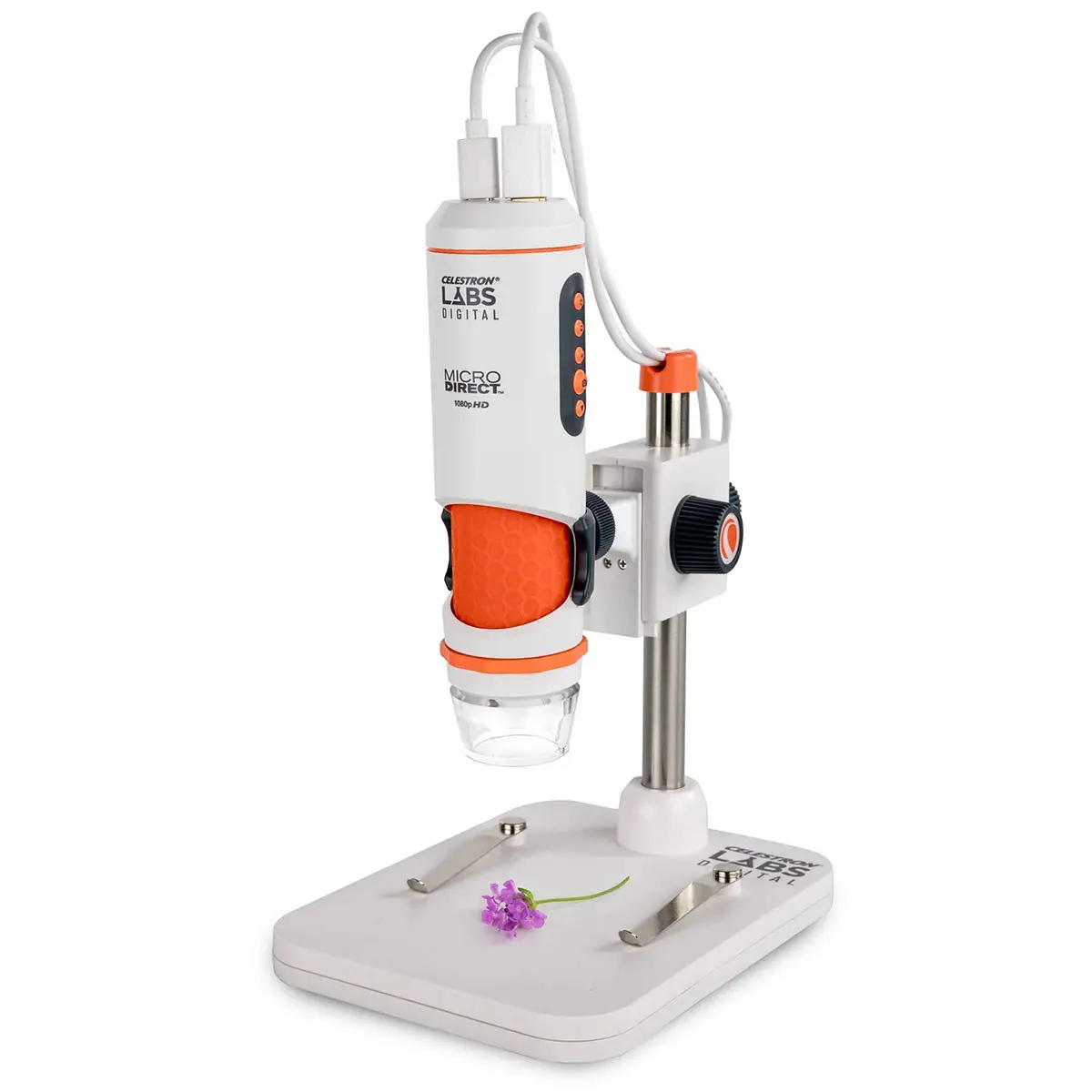 Celestron Labs Digital MicroDirect Microscope, 10x-200x Zoom, Digital Direct Function, Full HD 1080p Resolution, HD Video Feed, HDMI Output for School & Educational/Office Supplies Use, Magnify Detail, Glass Lenses