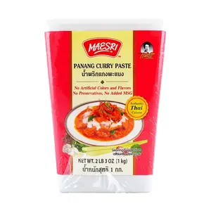 MAE SRI Thai Panang Curry Paste 1kg - Authentic Thai Red Curry Sauce for Delicious Dishes