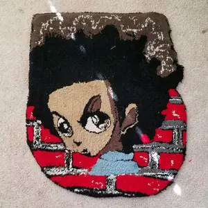 Handcrafted Classic Boondocks Character Rug