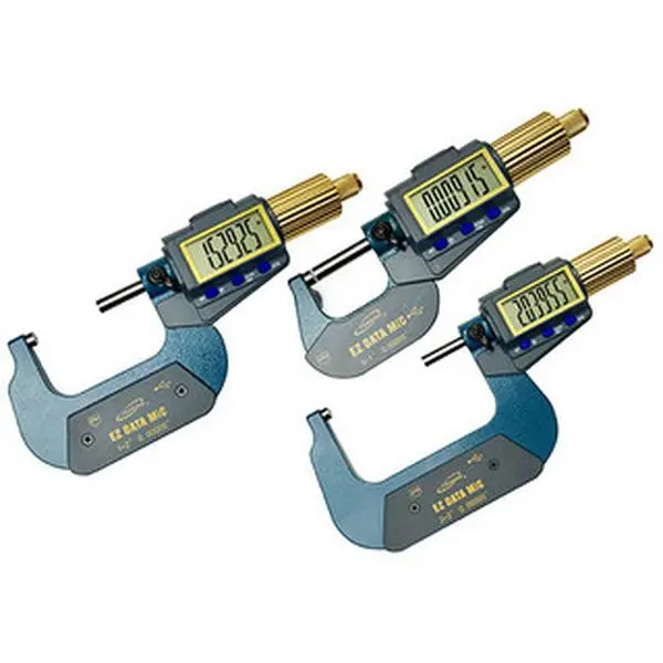 iGaging 3-Piece Electronic Micrometer Set - Aluminum, X-Large Display, Bluetooth Capable, Auto Power Off, 0-3"/0-75mm Range, High Resolution, 35-054-u33 Model, 3V CR2032 Batteries, ABC/INC Measurement (Automotive & Motorcycle Car Repair Diagnostic Tool)