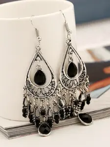 Boho Style Teardrop Fringe Earrings, Women's Festival Vacation Party Jewelry, Elegant and Trendy Accessories for Special Occasions