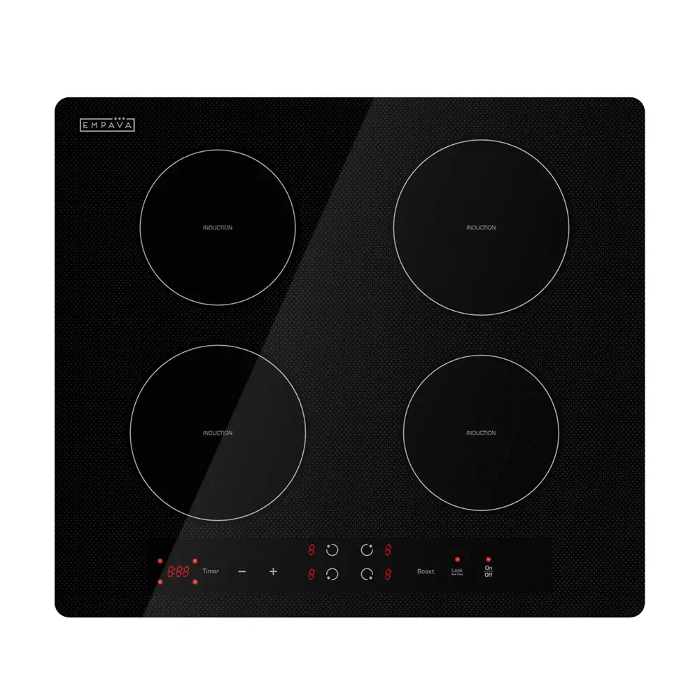 Empava 24x20.5" Electronic Induction Cooktop - Induction Stove with Glass Surface and Power Control Kitchen Appliance
