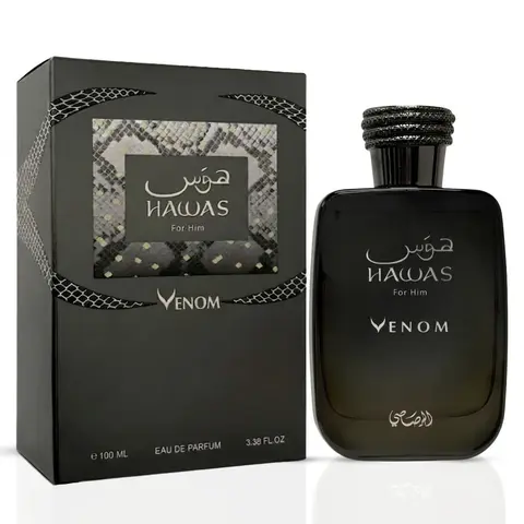 Hawas Venom Eau de Parfum Spray 100ml (3.4 oz) by Rasasi