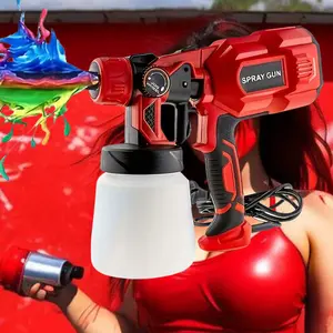550W HVLP sprayer high-power spray gun spray gun electric emulsion paint spray gun formaldehyde disinfectant electric spray copper nozzle: easy spraying and cleaning of furniture cars
