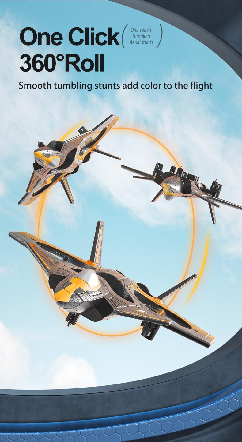 tongli Kids Aerial Photography Drone Foam Airplane Electric Stunt RC Aircraft 4-Axis Quadcopter with Flip Stunts EPP Soft Foam Easy to Control for Beginners Crash-Resistant Durable RC Drone Toy for Ages 8-14 Ideal Gift for Christmas Halloween Thanksgiving