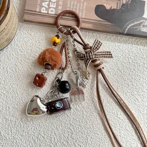 Original Retro Personalized Camera Keychain Pendant, Hand Woven Bag Hanging, Perfect Gift Or Decoration For Men's And Women's Backpacks