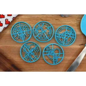 Bio Vigor Cookie Cutters Set 1 - Plasmid Powers Shock - Jockey, Murder of Crows, Bucking Bronco