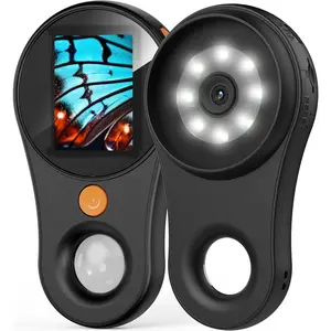Macro Microscope Digital Fixed Focus 2.0 inch IPS Color Screen, 200w Pixel, 500x Magnification, Portable Handheld Magnifying Glass, Built-in 8LED Lights Compatible with Windows, Mac OS (White)