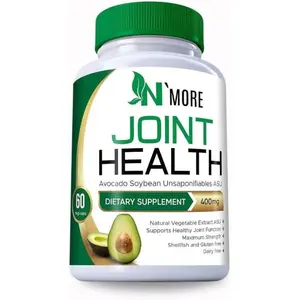 N'More Avocado Soybean Unsaponifiables Joint Health Supplement 400 mg Non-GMO Gluten & Shellfish Free 60 Capsules for 60 Days Support Strong Joints