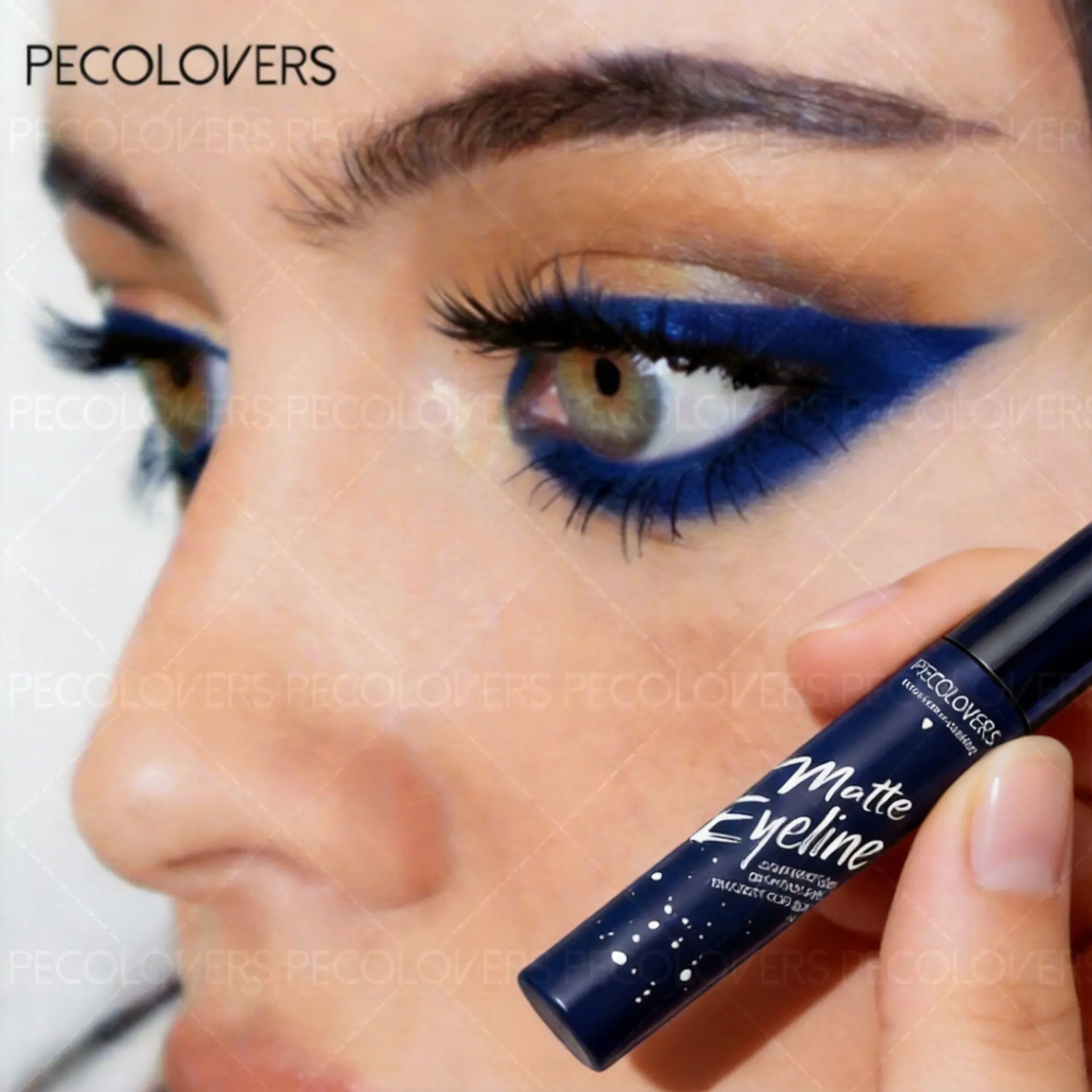1pc Colored Matte Dip Liquid Eyeliner, High Rendering Eye Line, Klein Blue, Stardust Brown, Forest Green, Deep Plum Brown, Long-lasting, for All Eye Makeup Style, Matte End, Perfect Gift, Eyeliner Pen, Mixed Color System