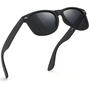 Sunglasses Men Polarized Sunglasses for Mens and Womens,Black Retro Sun Glasses Driving Fishing UV Protection