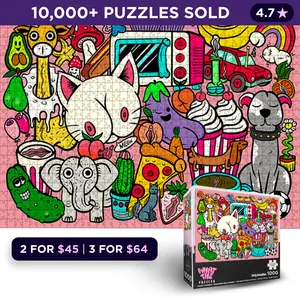 Dirty Doodles | 1,000 Piece Jigsaw Puzzle for Adults