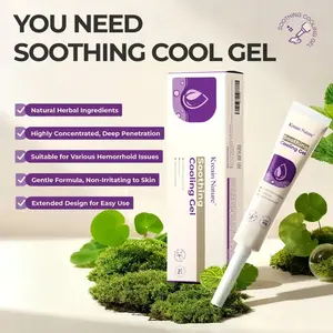 Kreain Nature Hemorrhoid Gel ,Soothing Relief Gel, Natural Carthamus Seed & Scutellaria Baicalensis Extract, Purple Daisy Skin Care Gel for Local Discomfort Relief