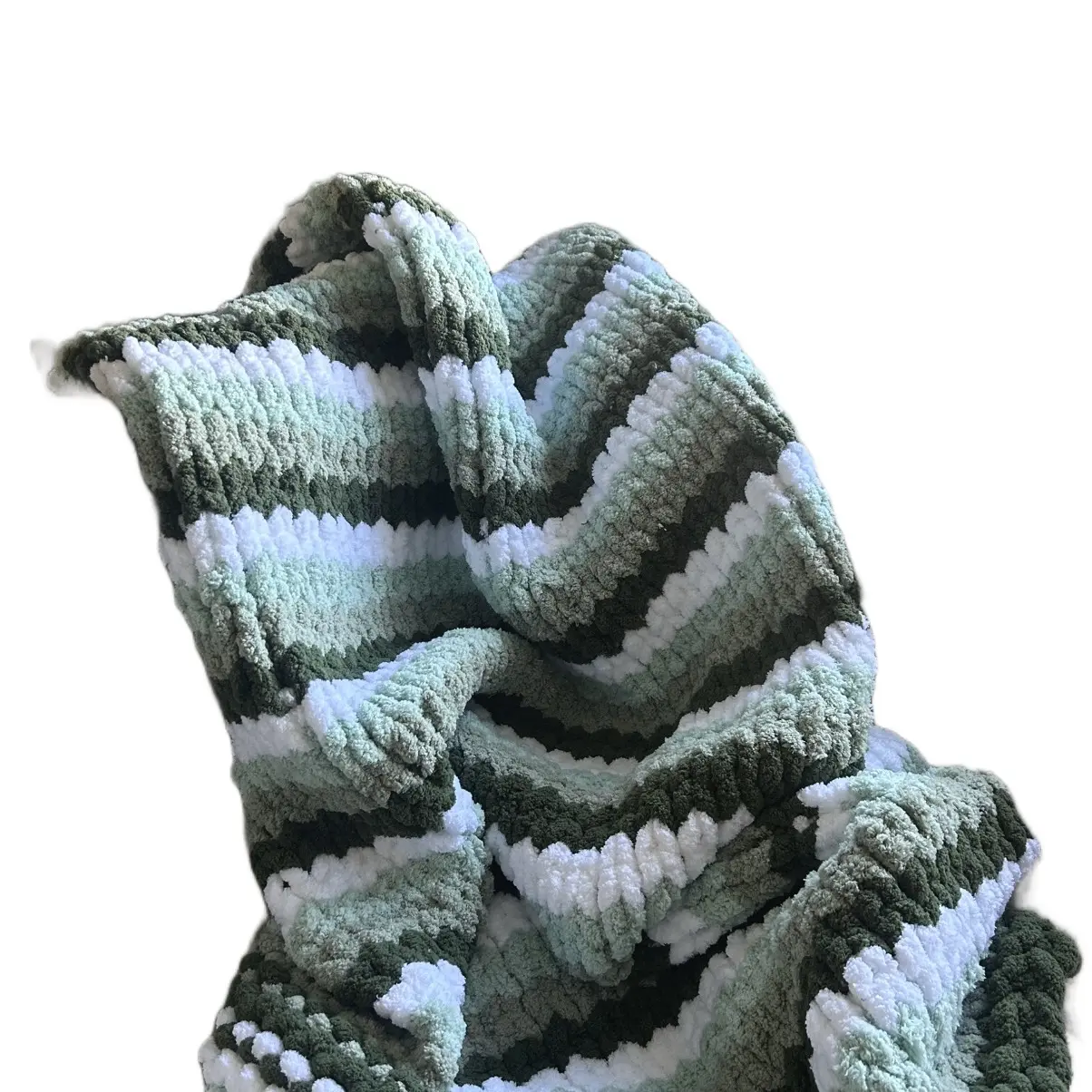 CozyGen Chunky Knit Blanket - Ombré Edition - Soft and Durable - Home Decor - Gift for All Occasions - Available in Small, Medium, and Large Sizes
