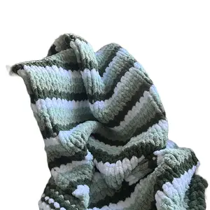 CozyGen Chunky Knit Blanket - Ombré Edition - Soft and Durable - Home Decor - Gift for All Occasions - Available in Small, Medium, and Large Sizes
