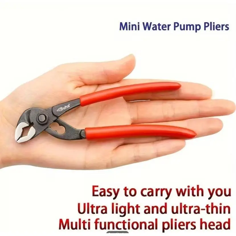 Groove Joint Pliers 5/7 Inch with Fast Adjustable Pliers V-Jaw Tongue and Groove Pliers Wrench for Water Pump,Home Repair,Plumbing,Gripping,Nuts,Bolts,Pipe,Fittings
