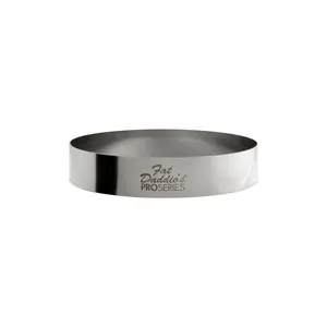 Fat Daddio's SSRD-3575 Stainless Steel Round Cake & Pastry Ring, 3.5 x 0.75 inch