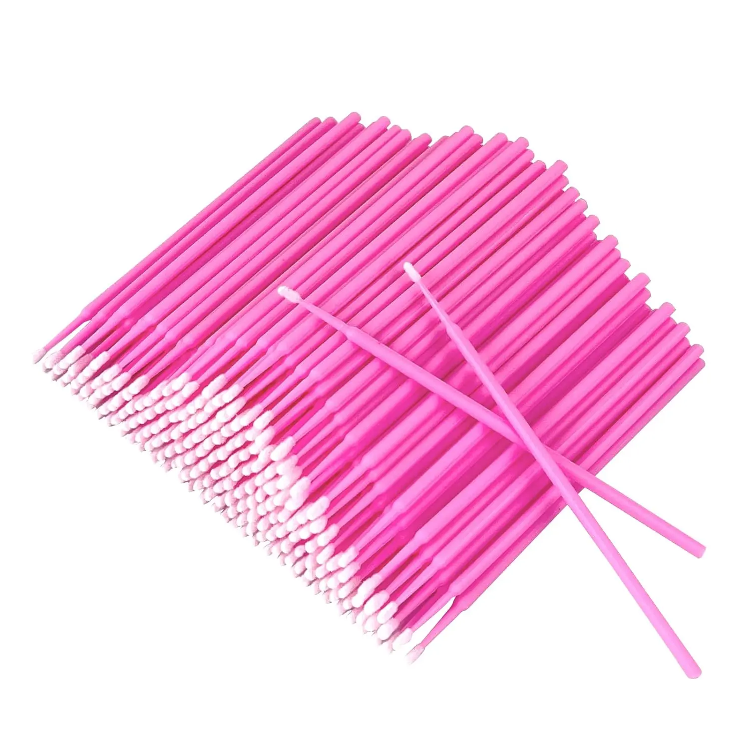 Micro Brushes 2mm Precision Applicators for Eyelash Extensions & Makeup Lint-Free Lip Micro Applicator Brush Disposable Micro Swabs Eye Lash Mascara Wands 4 Inch Length