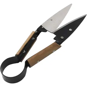 6.1-inch Carbon Steel Blade Classic Hand Sheep Shears with Wooden Handle, Scissors For Sheep Alpaca Pet Horse Dog Shearing