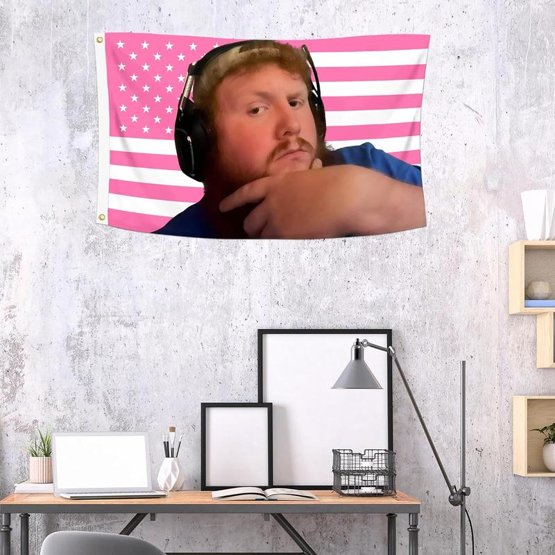 3x5 Ft Decorative CaseOh MeMe Flag Funny Double Stitched with 2 Brass Grommets Decor for Indoor Outdoor, Wall Hanging Tapestry College Dorm Room Decoration