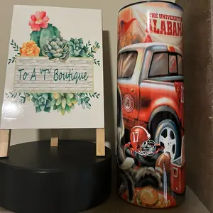 Alabama truck scene roll tide tumbler