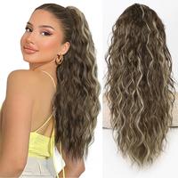 20‘’-Ash Brown with Blonde Highlights