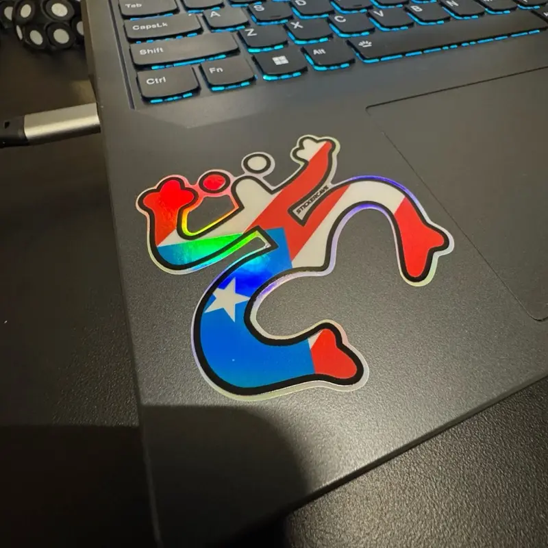 Puerto Rico Coqui Taino Holographic Sticker Waterproof