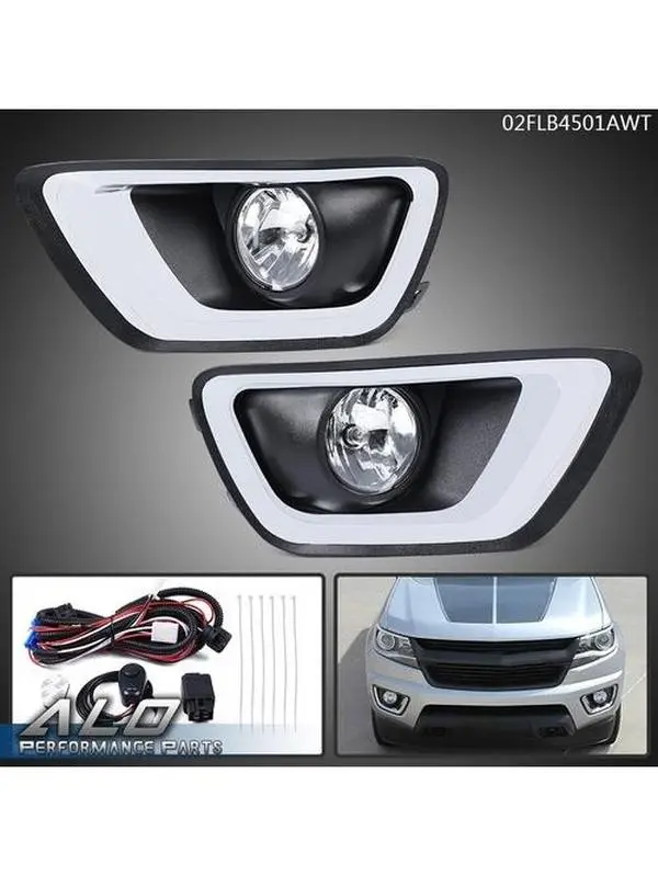 Fit For 2015-2020 Chevy Colorado Fog Lights Driving Lamps Complete Kit w/Bulbs