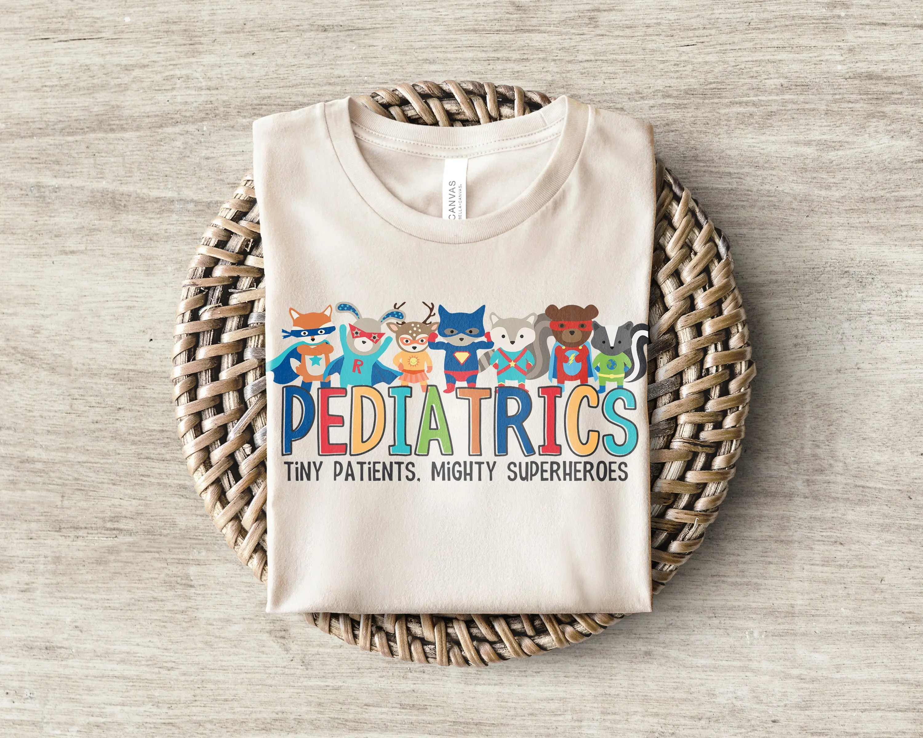 Pediatrics Shirt Pediatric Nurse Shirt Cute Pediatrician Superhero Tshirt Peds Rn Intensive Care Unit T-shirt Gift For Nurse