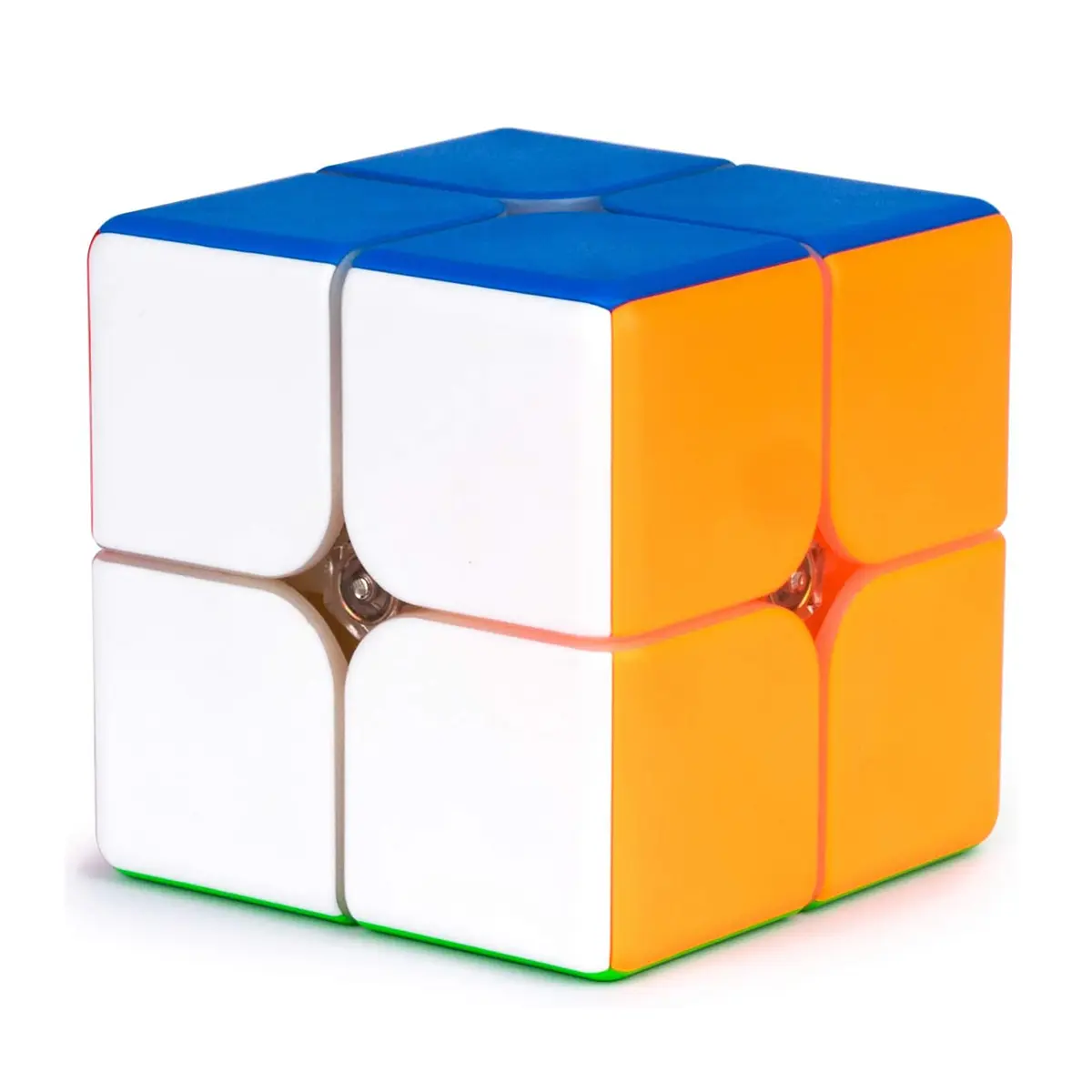 Magnetic 2x2 Speed Cube Stickerless Smooth Puzzle - Fast Turning Game for Kids & Adults, Ideal for Speedcubing Enthusiasts