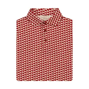 Men's Classic Stretch Casual Sports Polo Shirts, Polyester-Spandex Blend Fabric, Menswear Tops