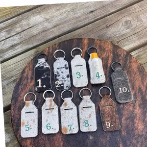 Cowhide chapstick holders  handcrafted