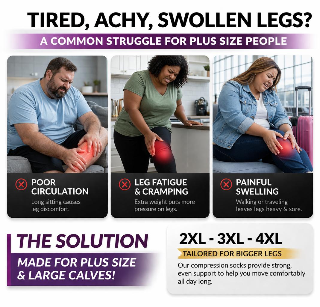 STANDWAY 4 Pairs Compression Socks - Men & Women（15-20HHMG）Is Best Support for Nurses Running Travel And Every Sports