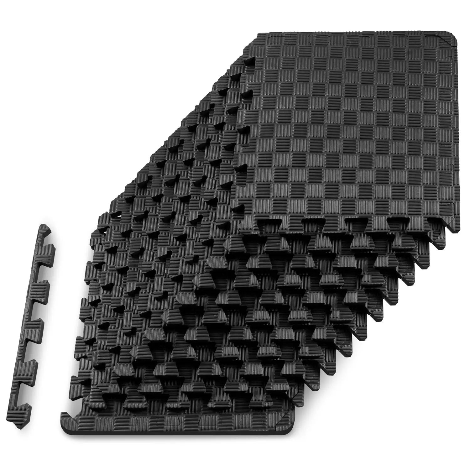 Checkered Exercise Puzzle Mat 12 x 12 x 1/2-in