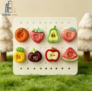 Cute Fruit Resin Charms Flatback Cabochons Strawberry Watermelon Apple Peach Pear Charms for DIY Crafts Scrapbooking Jewelry Making Phone Case Decoration