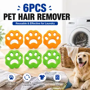 6PCS Laundry Pet Hair Remover Reusable Hair Catcher for Washing Machine & Dryer | Removes Pet Hair, Lint & Fur Laundry