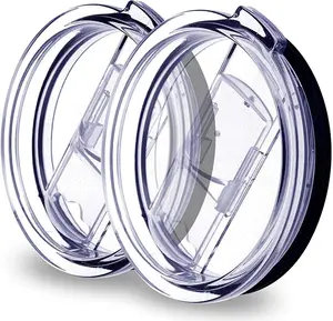 30 oz Tumbler Lids Compatible/Replacement for 2 Pack Spill Proof and Splash Resistant Lid for Yeti Tumbler Cups 30 oz